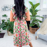 Ella Pink Orchid Midi Dress Taylor Tillman