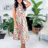 Ella Pink Orchid Midi Dress Taylor Tillman