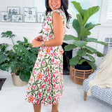 Ella Pink Orchid Midi Dress Taylor Tillman