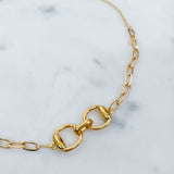 Equestrian Pendant Chain Necklace