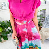 Evie Raspberry Rose Silk Bamboo Top Emily Mccarthy