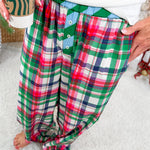 Festive Plaid Boxer Sleep Pants Shiraleah