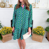 Fiona Green Honey Vines Dress Mary Square