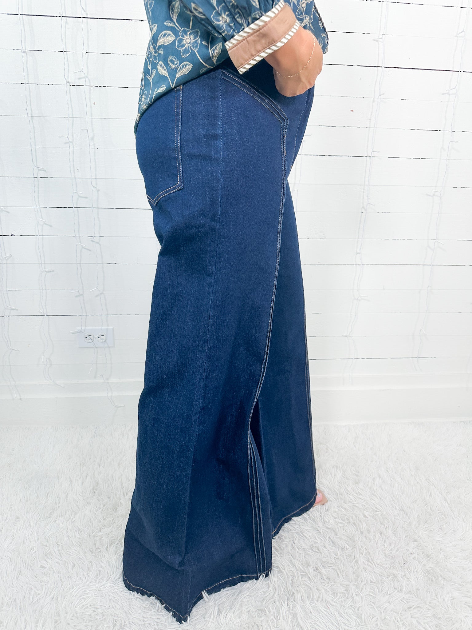 Gerhart Front Seam Dark Denim Jeans Fate