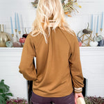 Gibbs Olive Knit Quarter Zip Top Entro