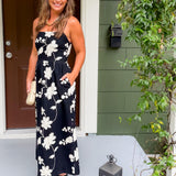 Gracie Black Embroidered Midi Dress Lucy Paris