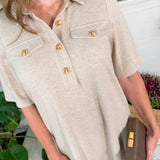 Hartford Cappucino Knit Mini Dress SEDGE