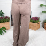 Hastings Taupe Wideleg Knit Pants BOBI