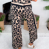 Holley Leopard Sweater Knit Pants Entro