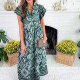 Ingalls Green Midi Dress Entro