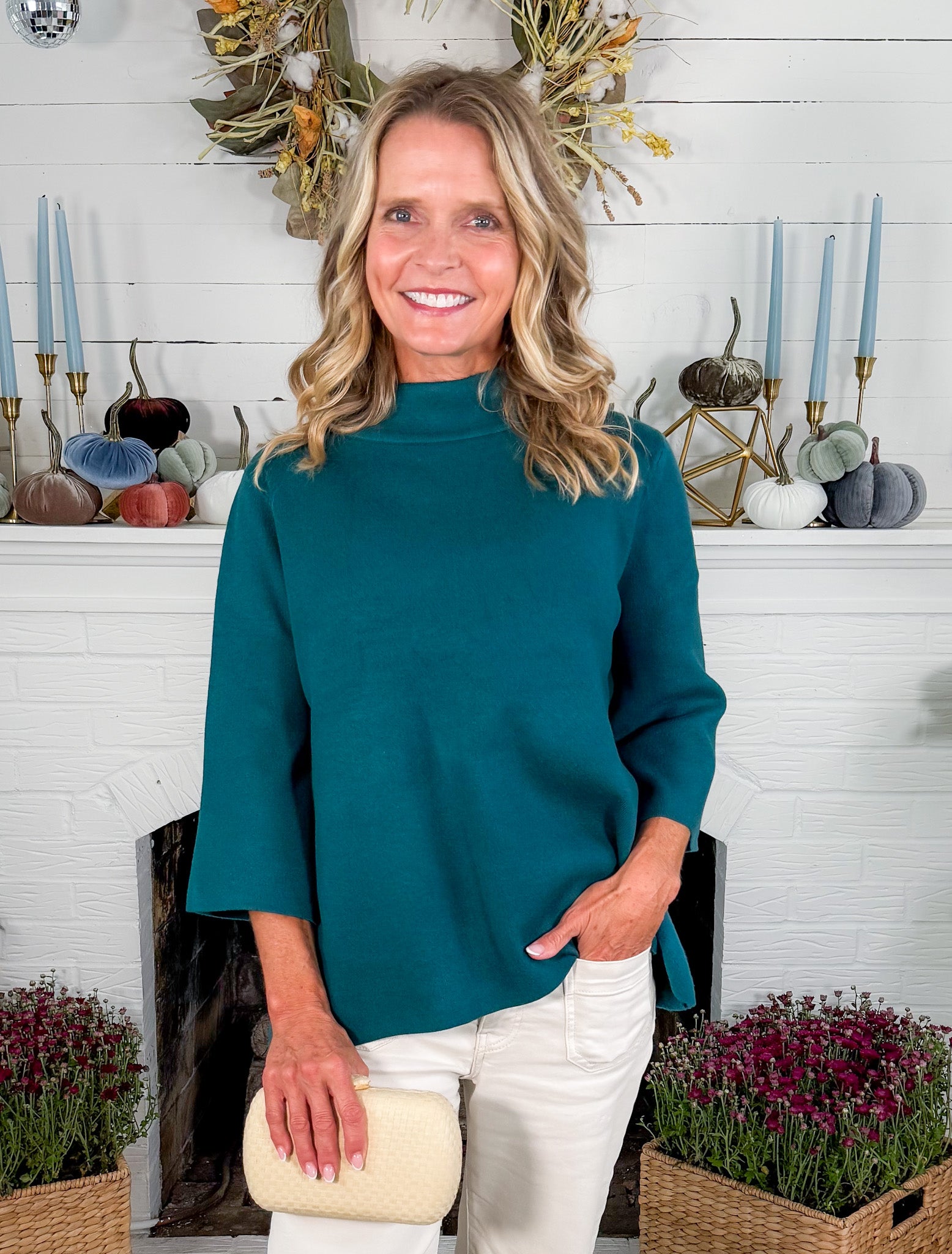 Jacquelyn Mock Neck Sweater