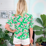 Jessica Green Pretty Petals Top Mary Square