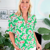 Jessica Green Pretty Petals Top Mary Square