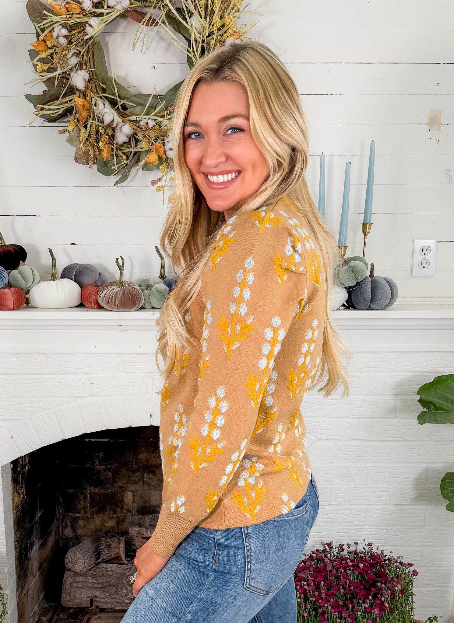 Julia Bluebonnet Sweater Emily Mccarthy
