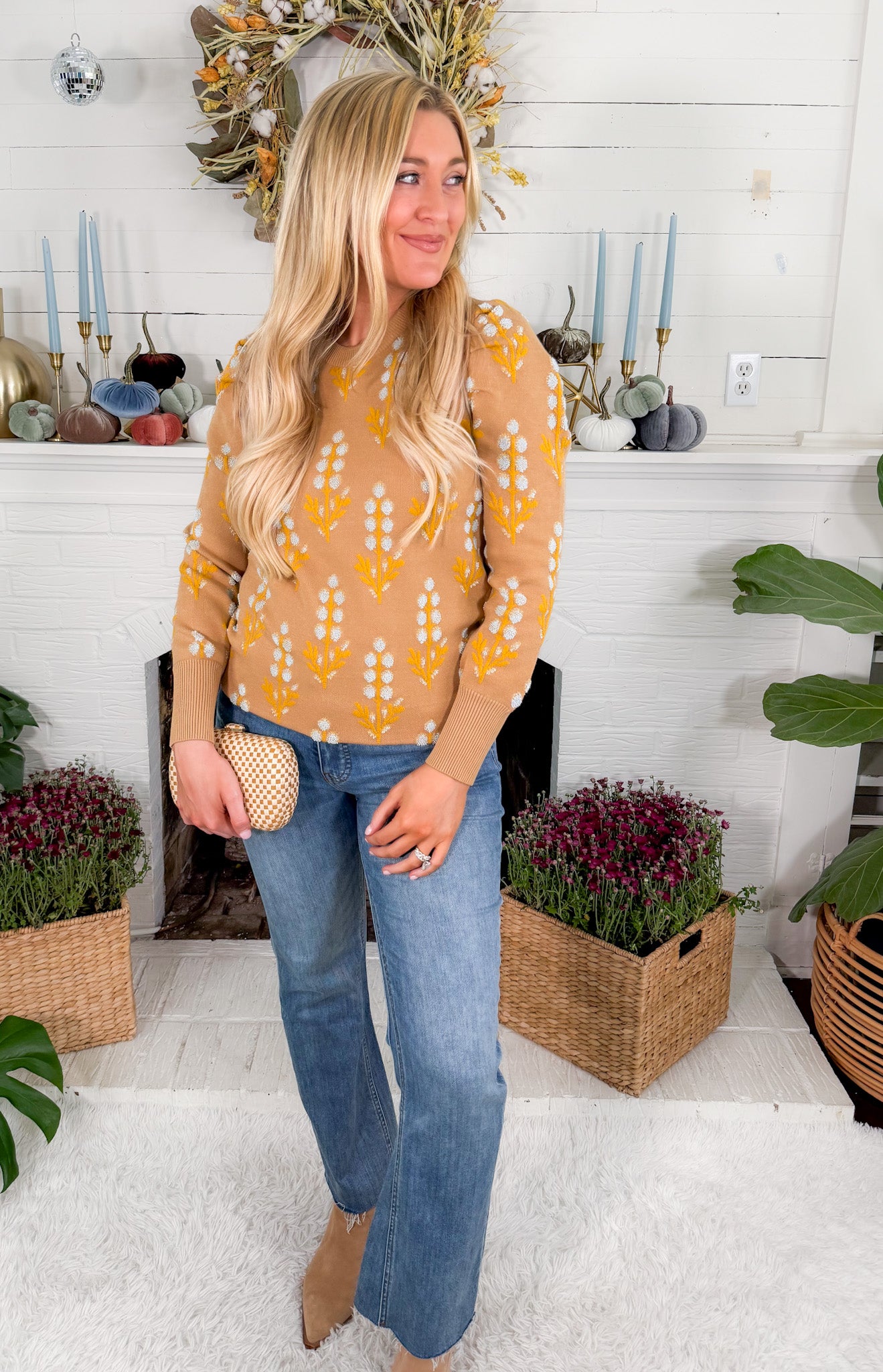 Julia Bluebonnet Sweater Emily Mccarthy