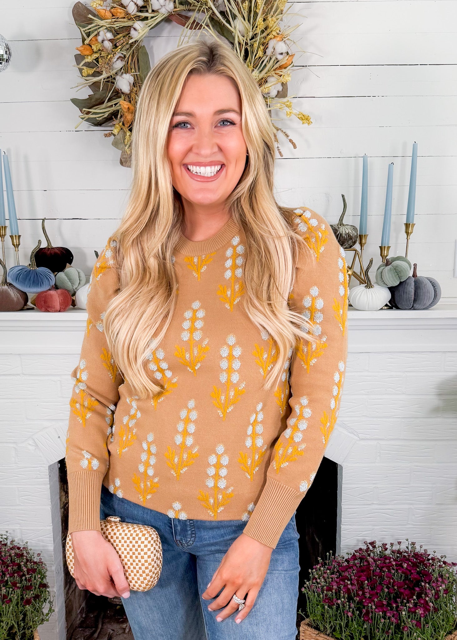 Julia Bluebonnet Sweater Emily Mccarthy