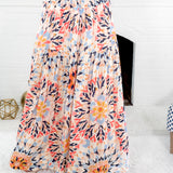 Kaleidoscope Smock Waist Maxi Skirt Elan