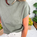 Kaplan Olive Mock Neck Sweater Vest