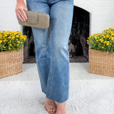 Kelsey Acceptance High Rise Inset Leg Ankle Flare Jean KUT