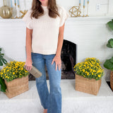 Kelsey Acceptance High Rise Inset Leg Ankle Flare Jean KUT