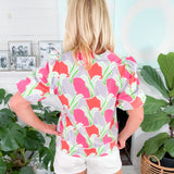 Kenzie Color Me Sweet Coral Top Mary Square