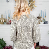 Lariat Sage Boho Leaf Top Jodifl