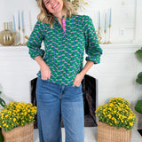 Lia Green Honey Vines Top Mary Square