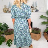 Liza Jane Navy + Mint Maxi Dress Umgee