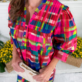 Lori Circus Plaid Mini Dress Alden Adair