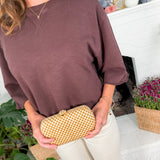 Loyola Umber Drop Shoulder Crop Sweatshirt BOBI