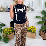 Lucky Black Horse Sweater Vest THML