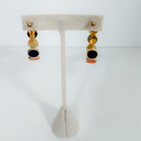 Lyla Navy + Orange Earrings Mary Square