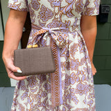 Mae Ivory + Lavender Shirt Dress