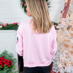 Millie Baby Pink Wreaths Sweatshirt Mary Square
