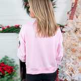 Millie Baby Pink Wreaths Sweatshirt Mary Square