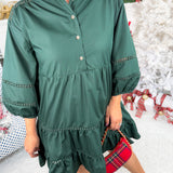 Mistletoe Pine Mini Dress Entro