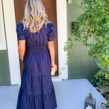 Molly Navy Blue Maxi Dress Molly Bracken