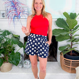 Murphy Navy Big Dot Shorts