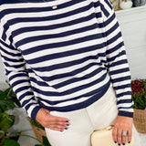 Nathan Navy Stripe Sweater Lucy Paris