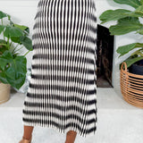 Newport Black + White Sweater Skirt Lucy Paris