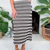 Newport Black + White Sweater Skirt Lucy Paris