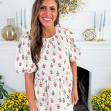 Nina Tan Cottage Stripes Top Mary Square