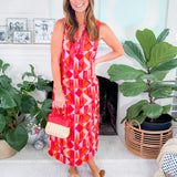 Ocean View Pink Crush Mosaic Long Tunic Dress Printfresh