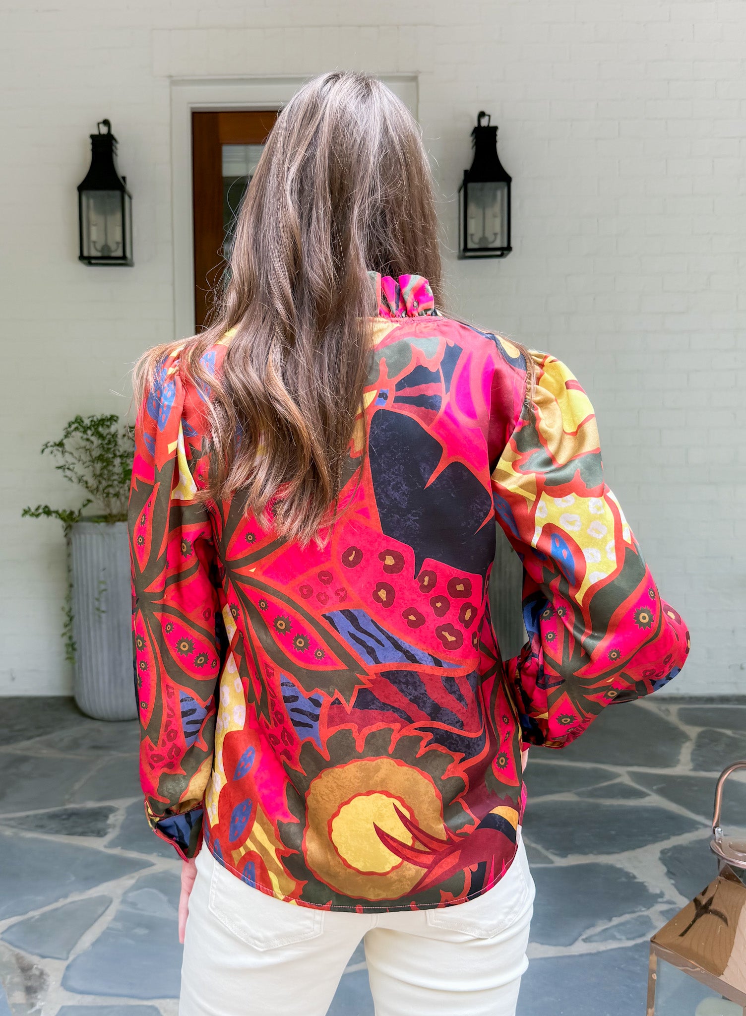 Phoebe Jungle Floral Top Alden Adair