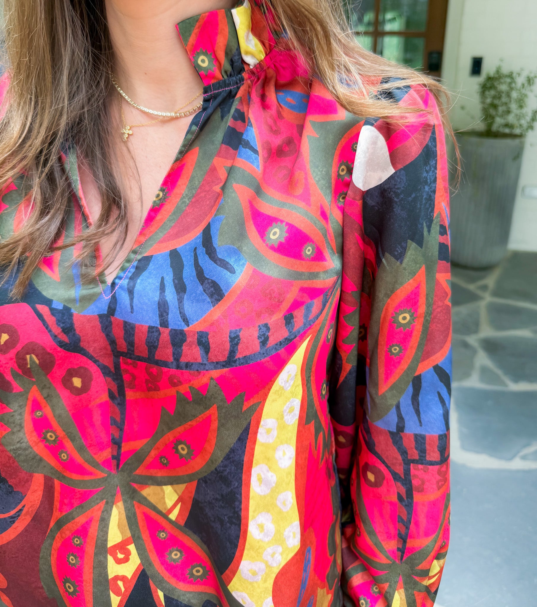 Phoebe Jungle Floral Top Alden Adair