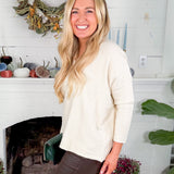 Polly Cream Cozy Sweater PINCH