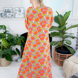 Poppy Silk Citrus Grove Maxi Dress Emily Mccarthy