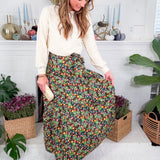 Priscillia Forest Floral Maxi Skirt Karlie