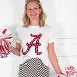 Queen of Sparkles Alabama Sequin Flower Tee