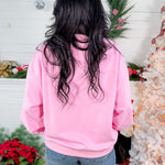 Queen of Sparkles Pink Mahjong Christmas Tree Sweatshirt